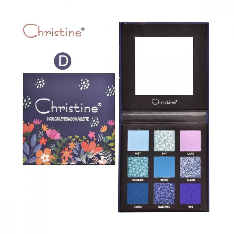 Mac Eye Shadow Palette 9 Colours Natural Silky Texture Christine 9g