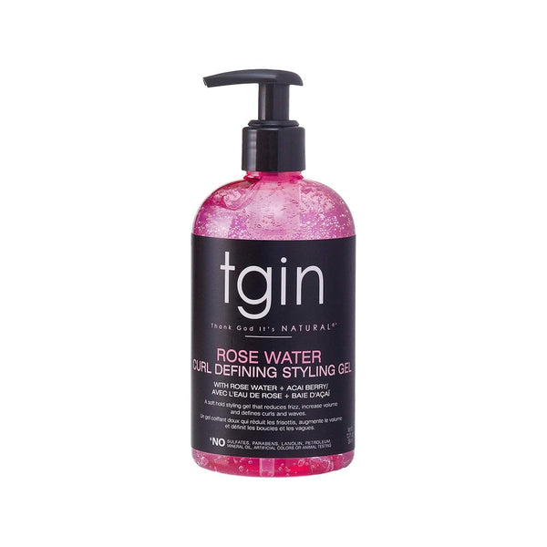 Tgin Rosewater Defining Styling Gel, Hydrating Hair Treatment, 384ml