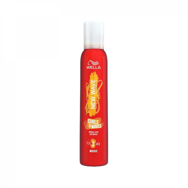 Wella New Wave Heat Resistant Curling Foam, 200ml, Wavy Hair Styling