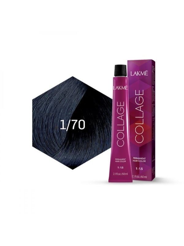 Blue Hair Dye Blue Black Lakme Collage 1/70 100ml