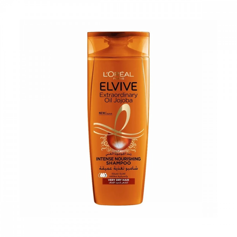 L'Oreal Paris Elvive Nourishing Shampoo, Jojoba Oil, Dry Hair, 600ml