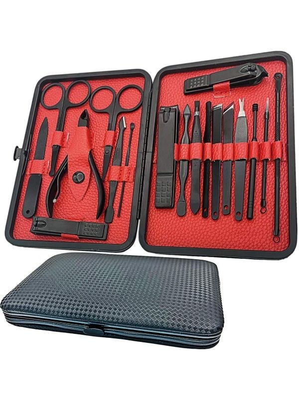 Salon System Pedicure Tools Set - Stainless Steel Manicure Kit