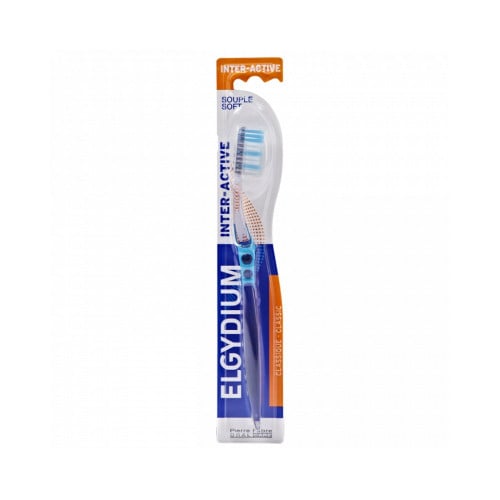 Elgydium Soft Interactive Toothbrush Dual-Height Bristles Assorted Colors