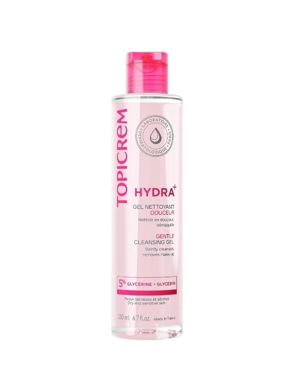 Topicrem Hydra+ Gentle Cleansing Gel - Dry, Sensitive Skin - 200 ml