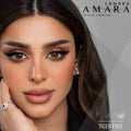 Coloured Contact Lenses Tiger Eyes Natural Look Amara 2 Pieces