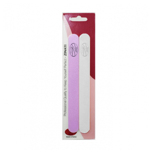 Zinati Double-Sided Nail File White Rose Design