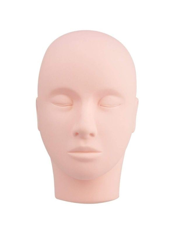 Salon System Mannequin Training Head, Soft Silicone Half-Head Makeup Practice Model