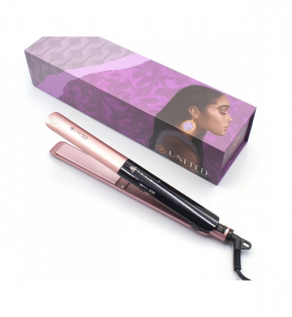 United Professional UN-185 Ceramic Hair Straightener, 230C, 3-Heat Settings