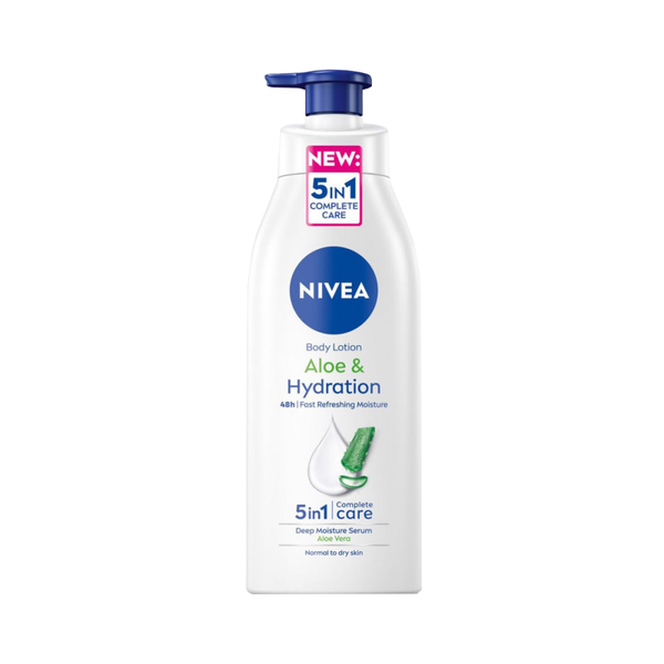 Nivea Aloe Vera Moisturizing Body Lotion, Dry & Sensitive Skin, 400ml