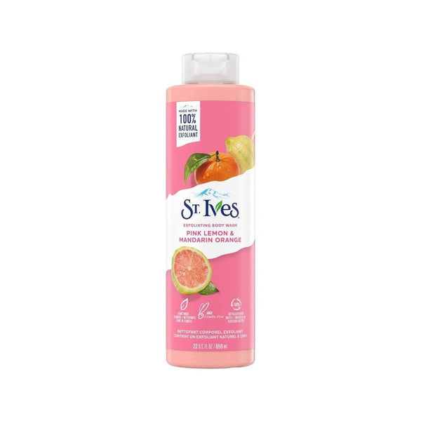 St. Ives Pink Lemon & Mandarin Exfoliating Body Wash 650ml