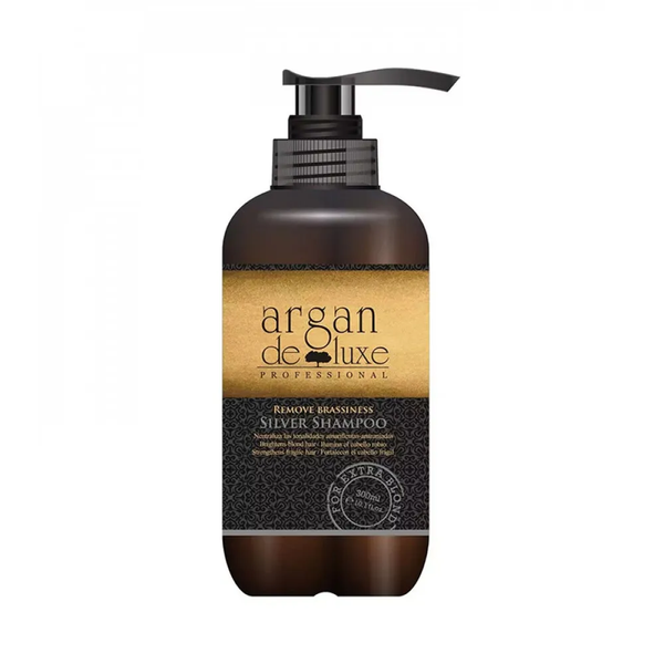 Argan Deluxe Silver Shampoo, Purple Pigment, Anti-Yellow, 300ml