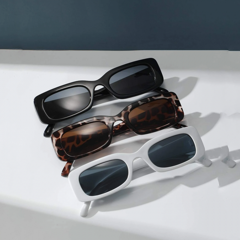 Black Sunglasses Tortoiseshell Frame Unisex UV Protection Glasses 1 Pair