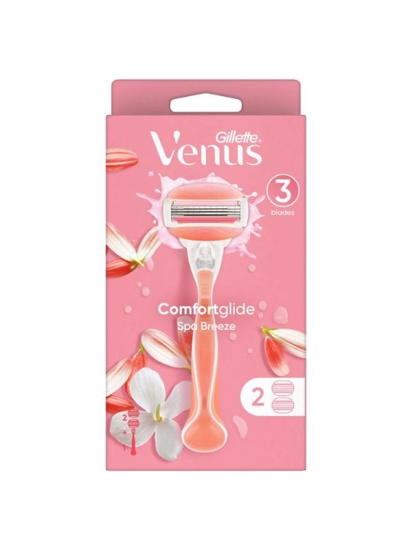 Gillette Venus ComfortGlide Spa Breeze Razor 2 Refill Heads