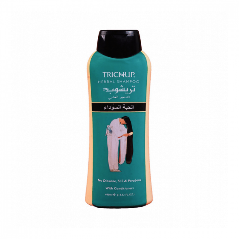 Trichup Black Seed Shampoo, Sulfate-Free, Moisturizing, 400ml