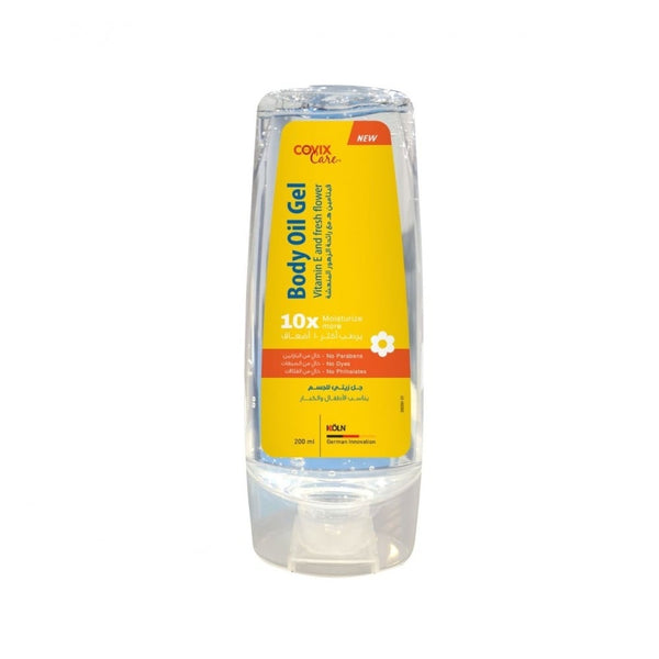Covix Body Oil Gel, Vitamin E, Floral Scent, Moisturizing, 200ml