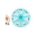 Weekly Pill Box Organiser Circular Design First Step Medicine Case