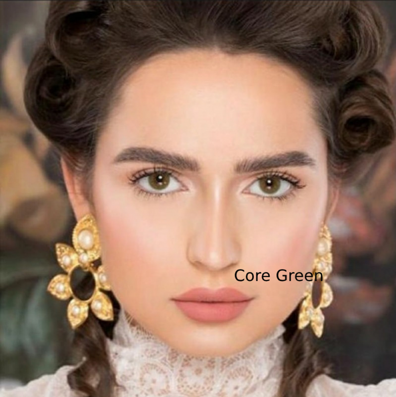 Green Contact Lenses Monthly Replacement Natural Looking Natural 2 Lenses