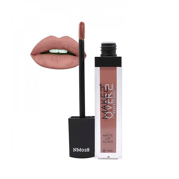Make Over 22 Matte Lip Gloss NM028 Fluid Long-Lasting Formula