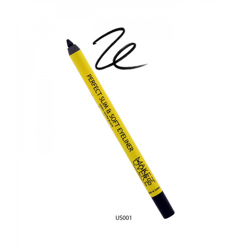 Make Over 22 Waterproof Liquid Eyeliner Pencil, Dark Black US001