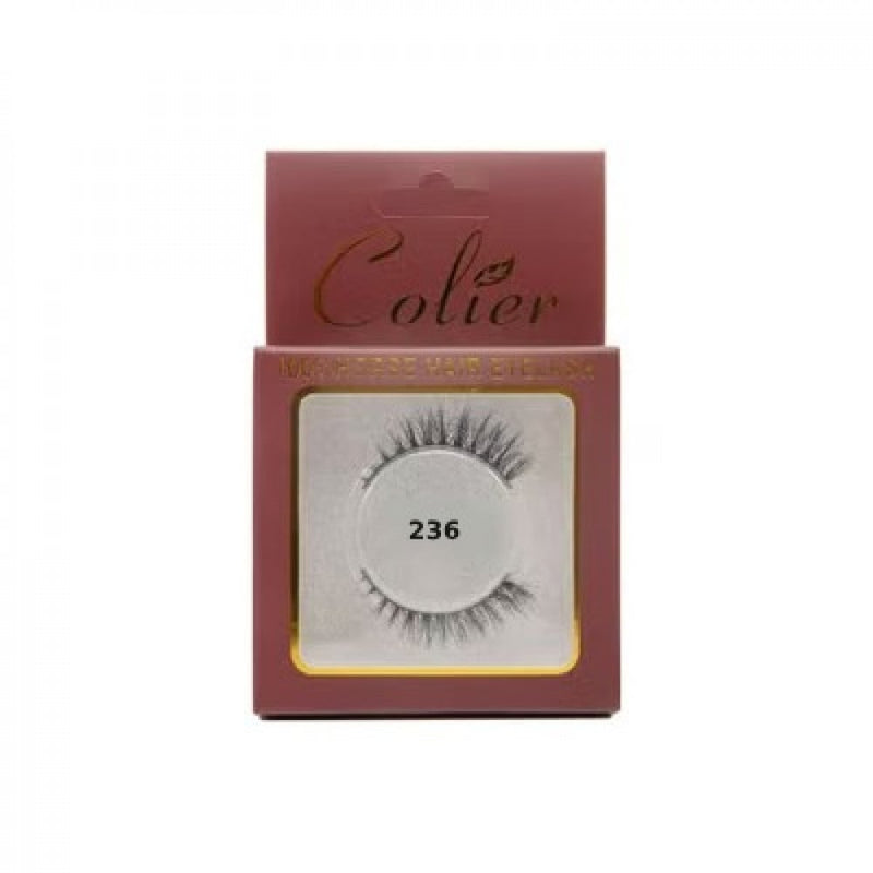 Collier Horsehair Eyelashes No. 236, Reusable Natural Hair