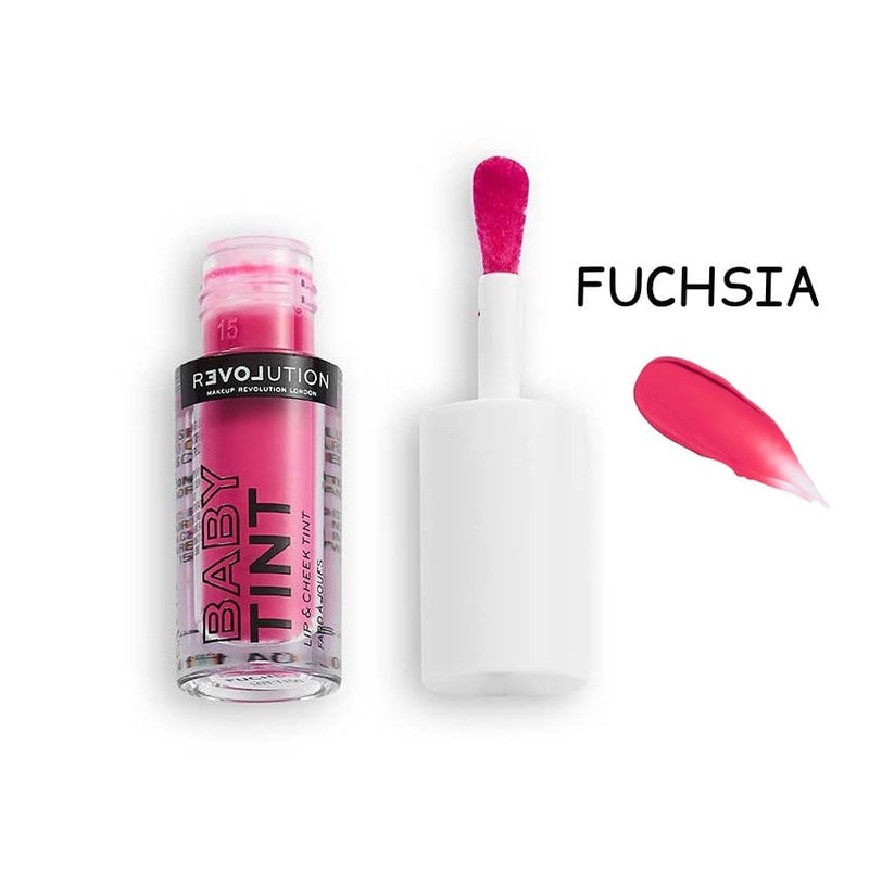 Revolution Baby Tint Lip & Cheek Gloss Fuchsia 1.4ml
