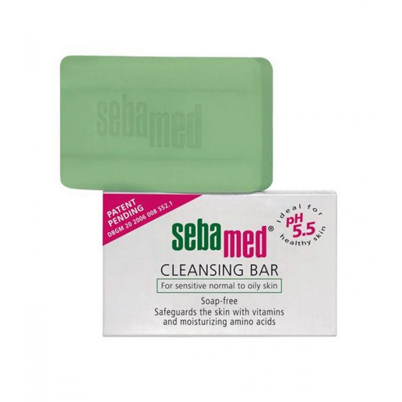 Sebamed Cleansing Soap, pH 5.5, Soap-Free Formula for Sensitive Skin, 150g