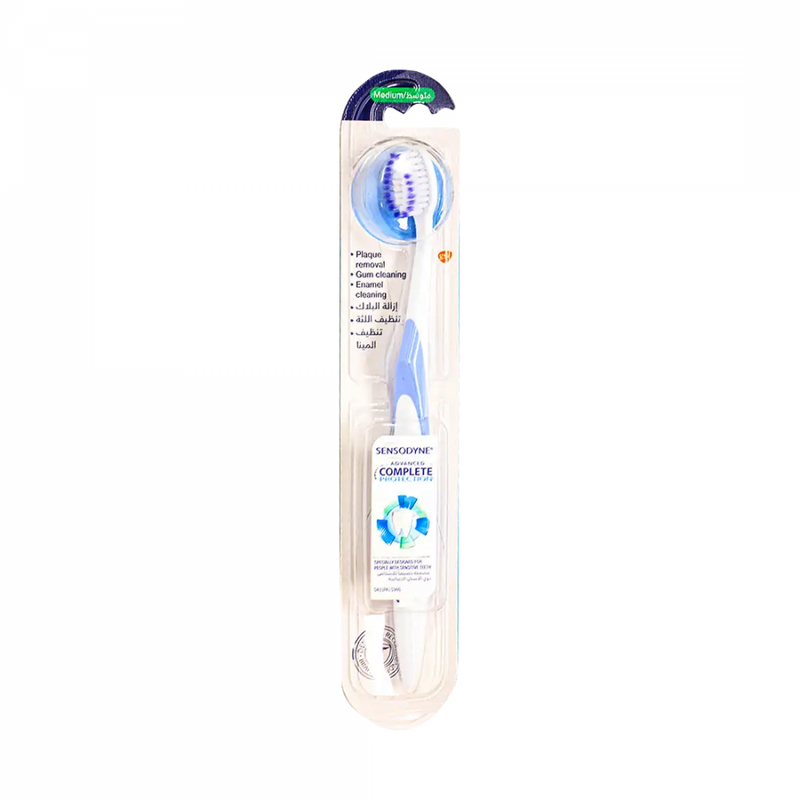 Sensodyne Complete Protection Toothbrush Medium Bristle Small Angled Head