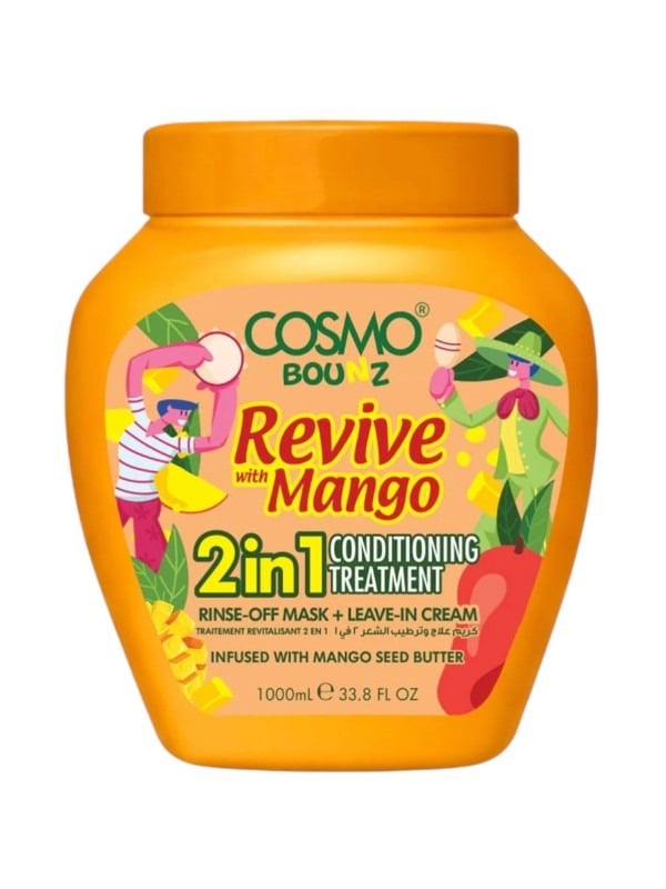 Cosmo Bounz 2-in-1 Conditioning Treatment Mango Seed Butter 1000ml