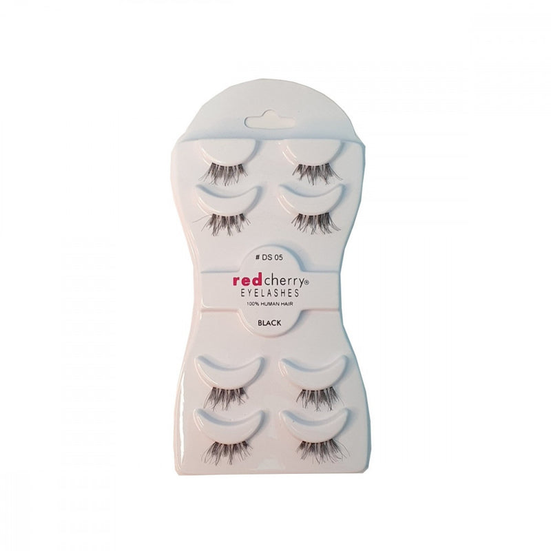 Red Cherry DS 05 Eyelash Set, 100% Natural Human Hair, Reusable