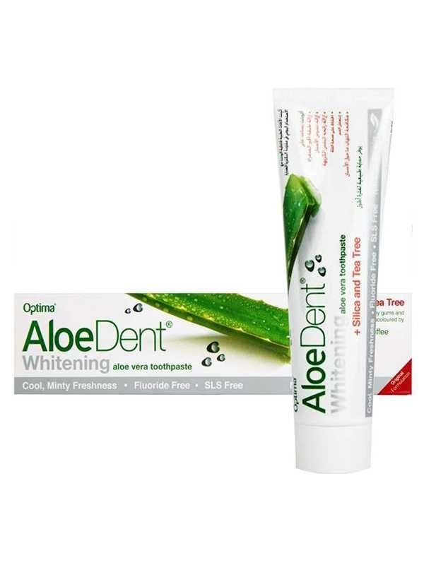 Aloedent Natural Whitening Toothpaste - Aloe Vera, Vegan, 100ml