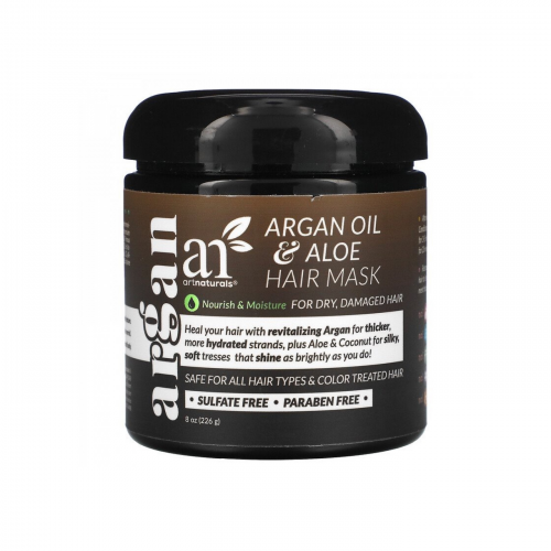 Argan Oil Hair Mask with Aloe Vera, Sulfate-Free, 8 oz