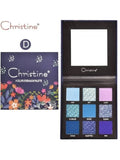 Christine 9 Color Eyeshadow Palette - 12.5g, Silky Texture