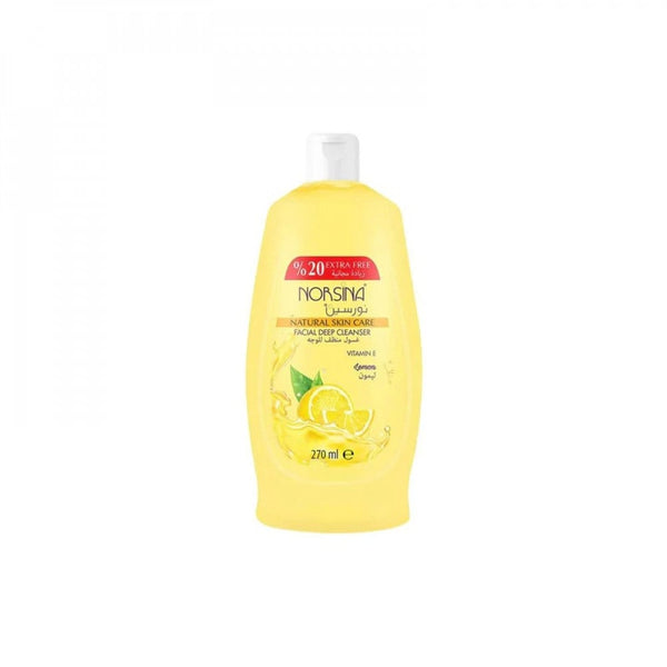 Norsina Lemon Facial Cleanser, Makeup Remover, 270 ml