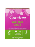 Cotton Panty Liners Large Daily Pads Cotton Extract Aloe Vera Carefree 56 Count