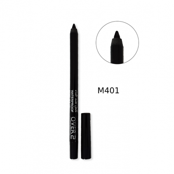 Make Over 22 Waterproof Kajal Eyeliner Pencil, Black M401