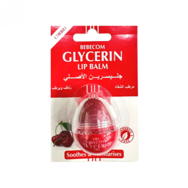 Glycerin Cherry Lip Balm, Hydrating Formula, 10g