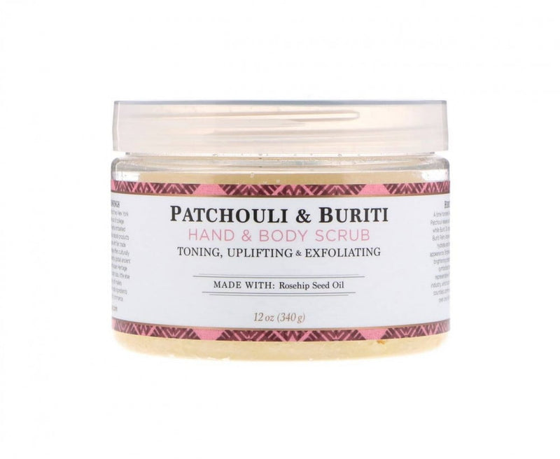 Patchouli & Buriti Hand & Body Scrub Exfoliating Nubian Heritage 340g