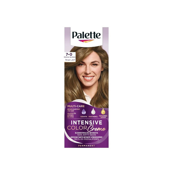 Permanent Hair Color Medium Blonde 0-7 Gray Coverage Palette 110ml