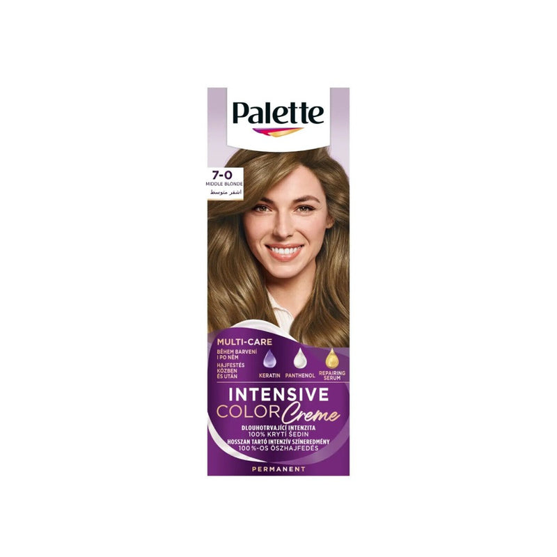 Permanent Hair Color Medium Blonde 0-7 Gray Coverage Palette 110ml