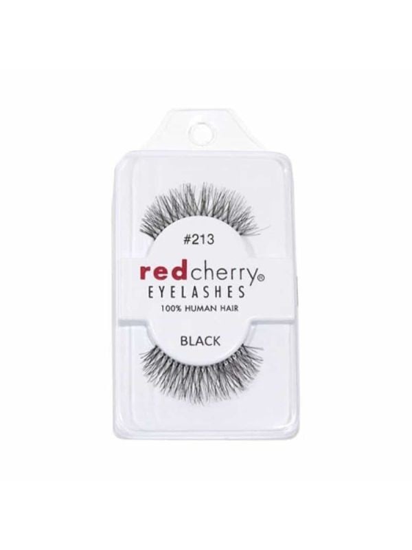Red Cherry False Eyelashes No. 213 - Natural Human Hair