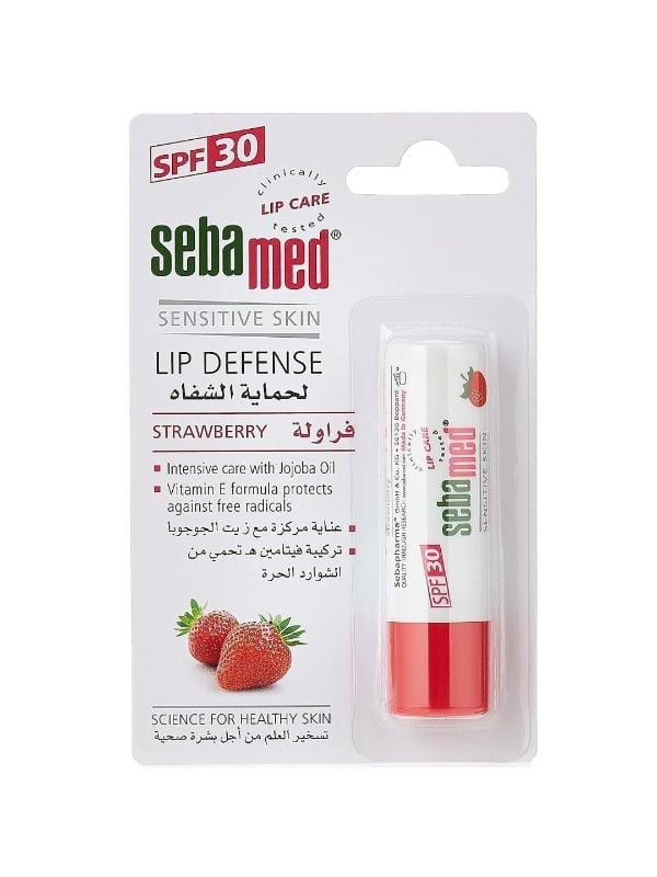 Sebamed Lip Balm Strawberry - Vitamin E, Jojoba Oil