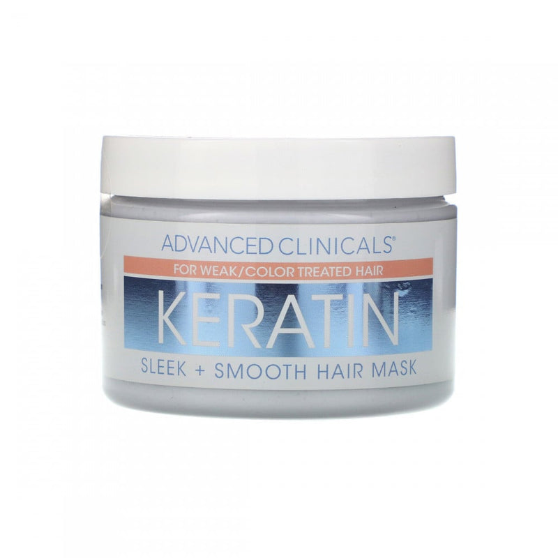 Advanced Clinicals Keratin Hair Mask, Smoothing Repair Treatment, 340g