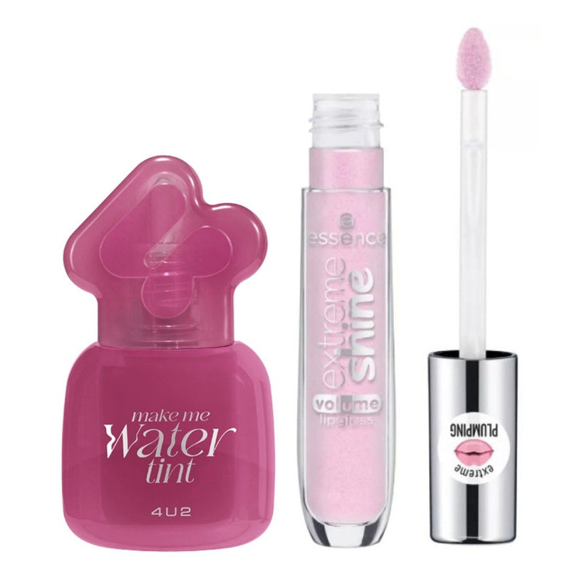 Pink Lip Duo Set - Water Tint & Lip Gloss