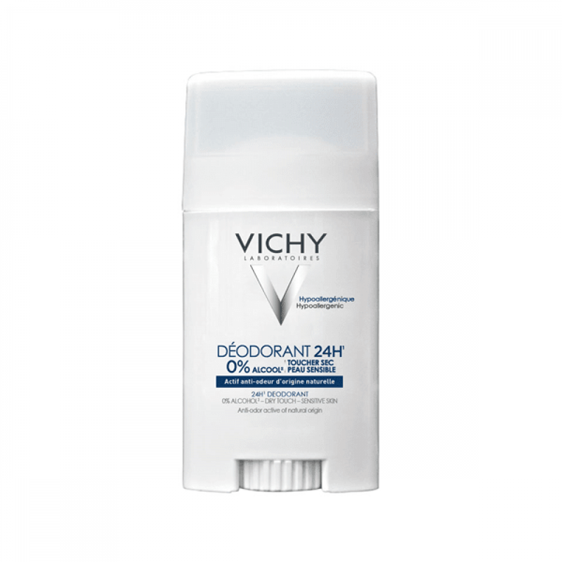 Vichy 24H Dry Touch Deodorant Fragrance-Free Aluminum-Free 40ml