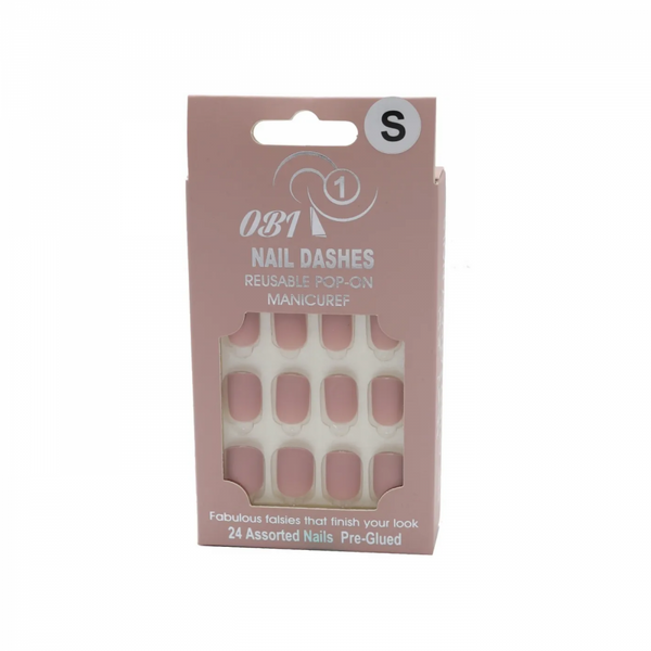 Press on Nails Adhesive Easy Application Colorful Set OB One 24 Pieces