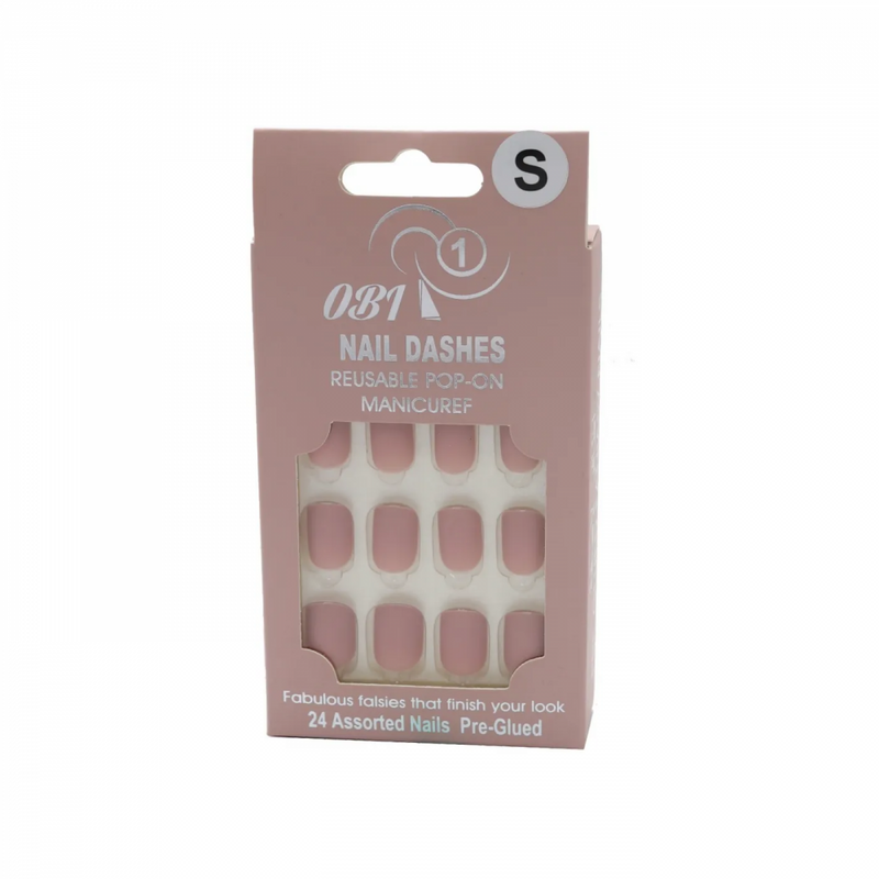 Press on Nails Adhesive Easy Application Colorful Set OB One 24 Pieces