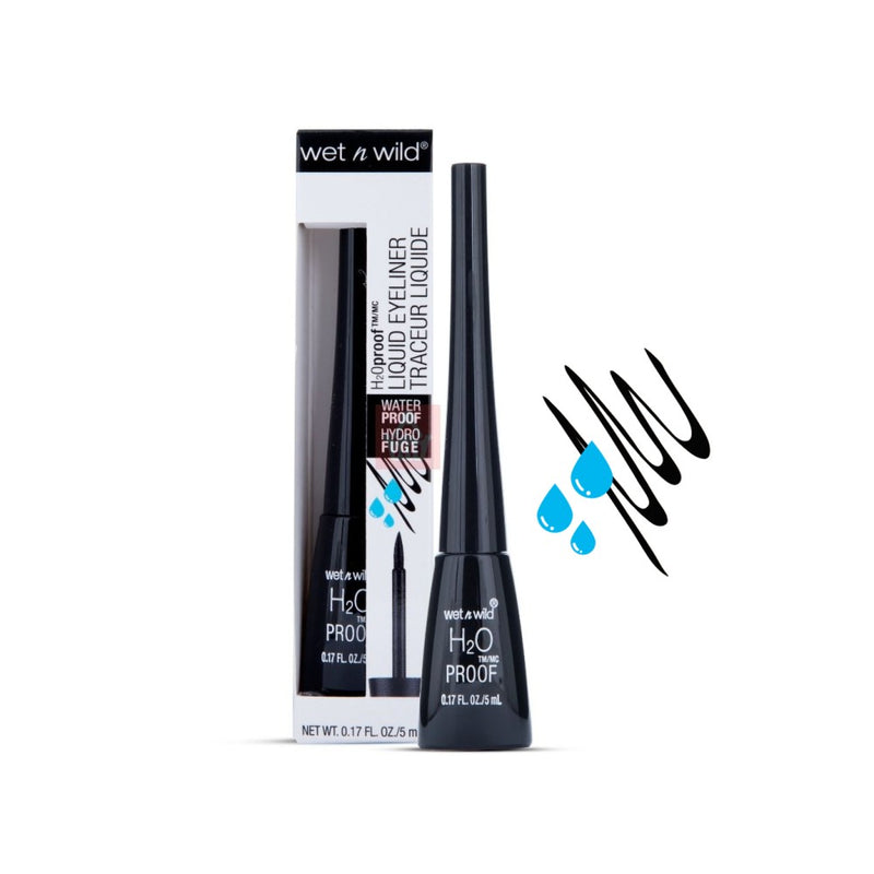 Black Liquid Eyeliner Waterproof Precise Definition Long-Lasting Wet n Wild 5ml