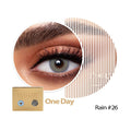 Daily Contact Lenses Rain Gold-26 Natural Beauty UV Protection Dahab 10 Pack