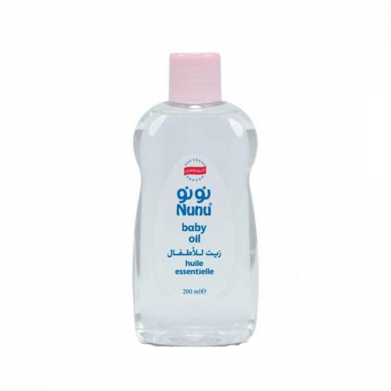 Nunu Baby Oil for Moisturizing Skincare, 200ml