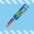 Jordan Classic Hard Toothbrush, Oval Head, Round Bristles, Assorted Colors